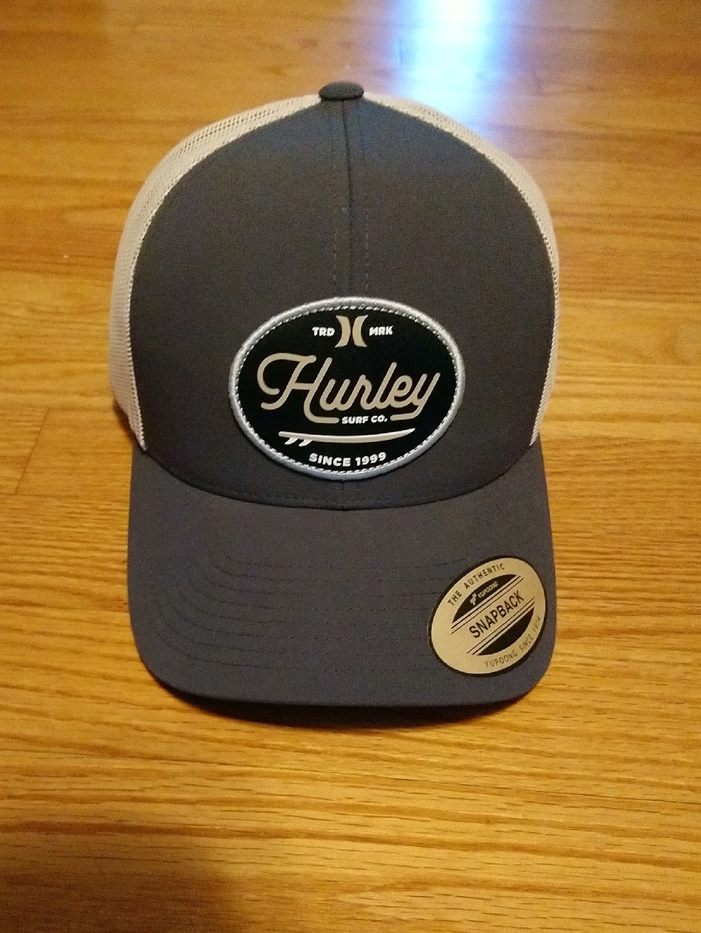 Hurley Gray Front with White Mesh Trucker Hat